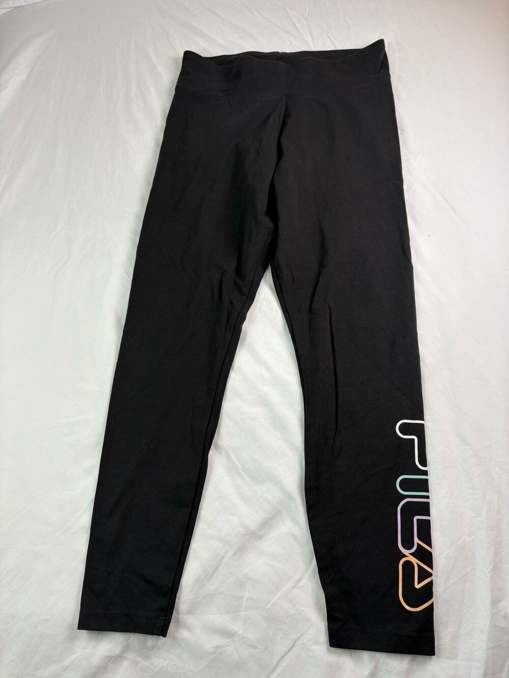 FILA women's black stretch yoga running workout pants women's size large